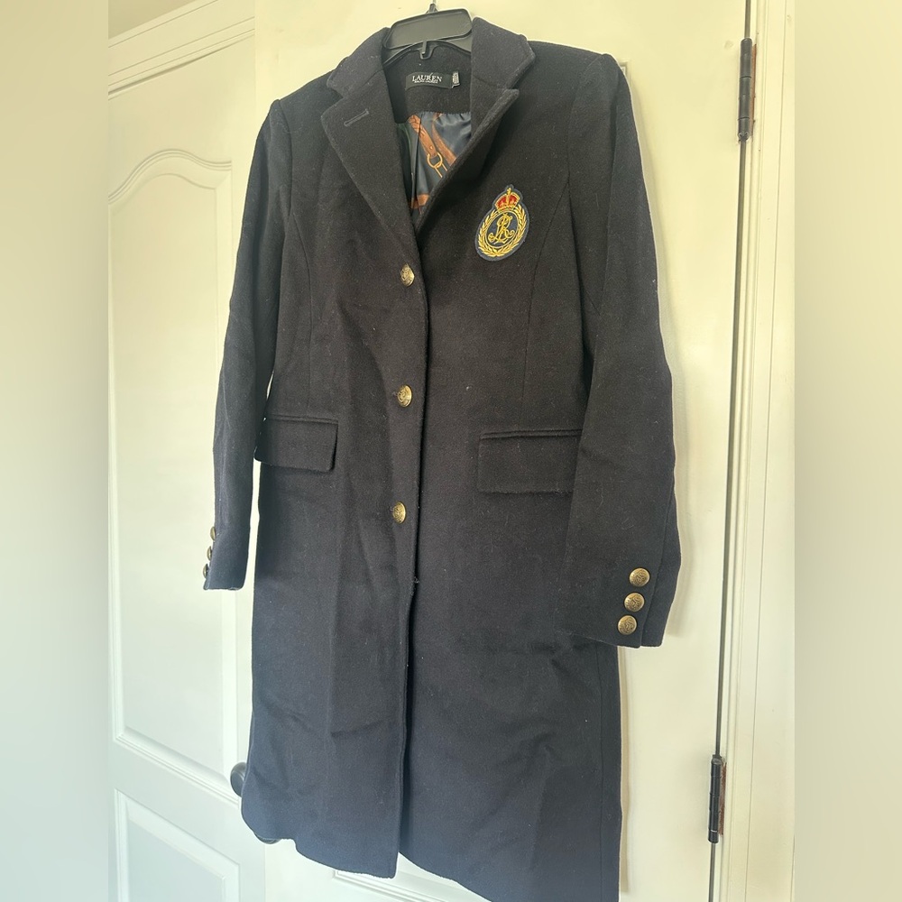 Polo by Ralph Lauren Black Coat with Gold Buttons